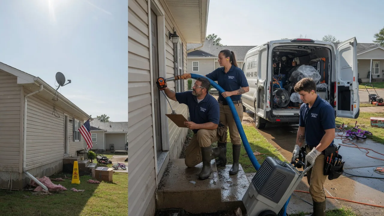 Ceiling Water Damage Restoration in Sidney, OH near me